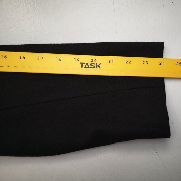 George Ladies Size Large Black Button Front Wool Blend Lined Pea Coat - Picture 8 of 9